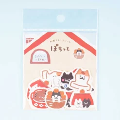 Pochito Neko Winter Home Washi Stickers