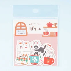 Pochito Usagi Neko Winter Time Washi Stickers