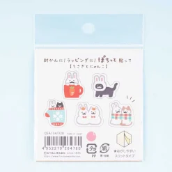 Pochito Usagi Neko Winter Time Washi Stickers