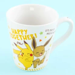 Pocket Monsters Message Mug - Pikachu & Eevee