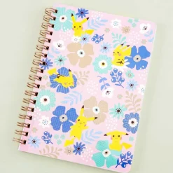 Pokemon & Flower Spiral Notebook