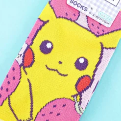 Pokemon Character Socks - Strawberry Pikachu