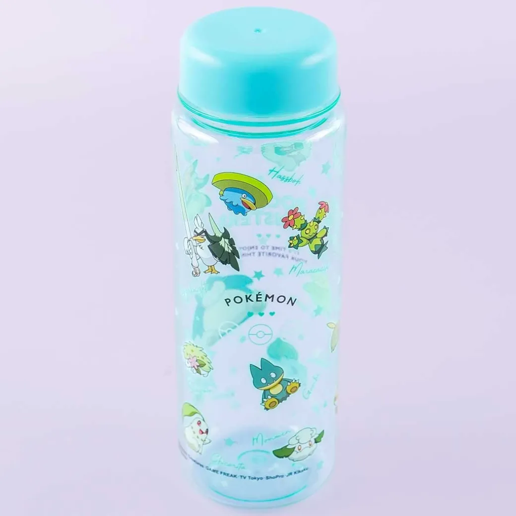 Pokemon Clear Water Bottle - Leafy