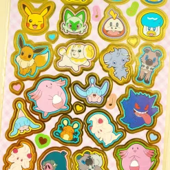 Pokemon Fluffy Monsters Golden Stickers