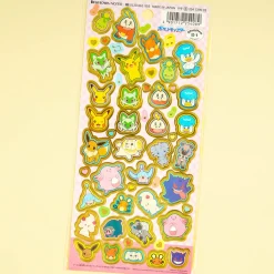 Pokemon Fluffy Monsters Golden Stickers