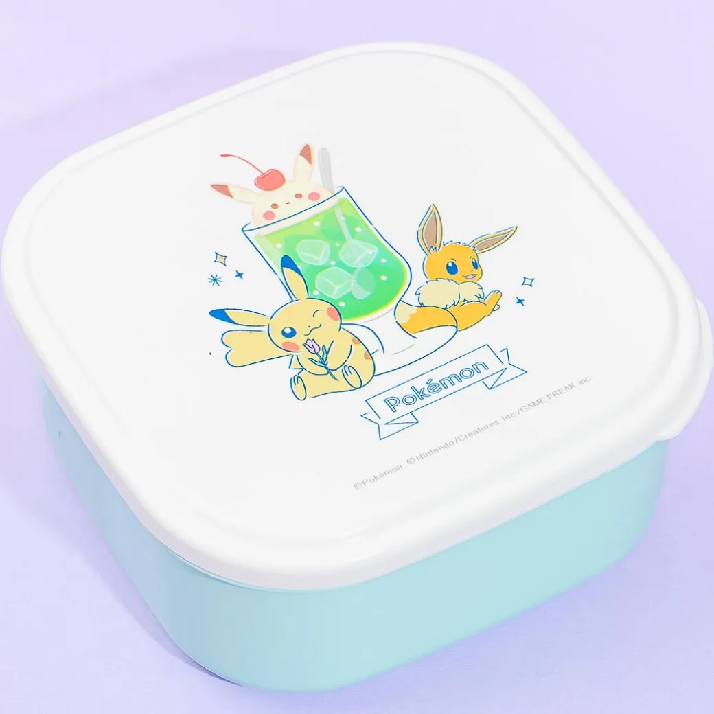 Pokemon Happy Drink Square Food Container Set - 3 pcs