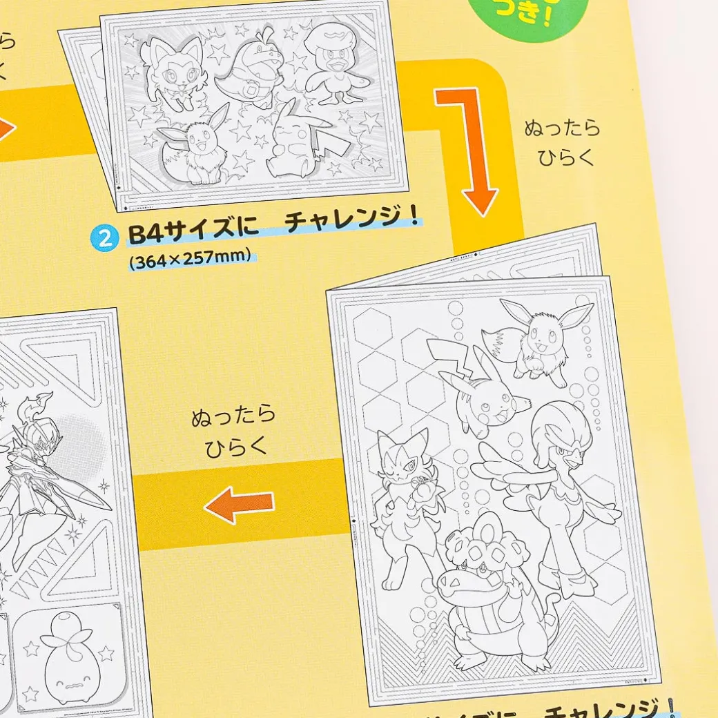 Pokemon Hirogaru Expanding Coloring Book