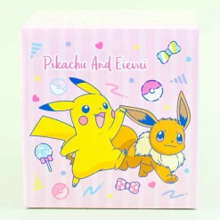 Pokemon Pikachu & Eevee Round Storage Case