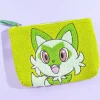 Pokemon 3-Pocket Fuzzy Pouch - Sprigatito