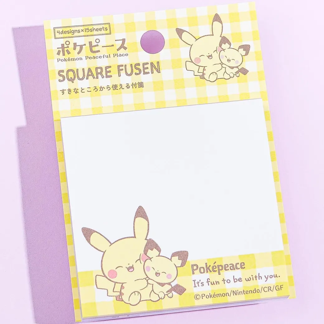 Pokemon Pokepeace Pikachu & Friends Sticky Notes
