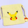Pokemon Striped Drawstring Pouch - Pikachu