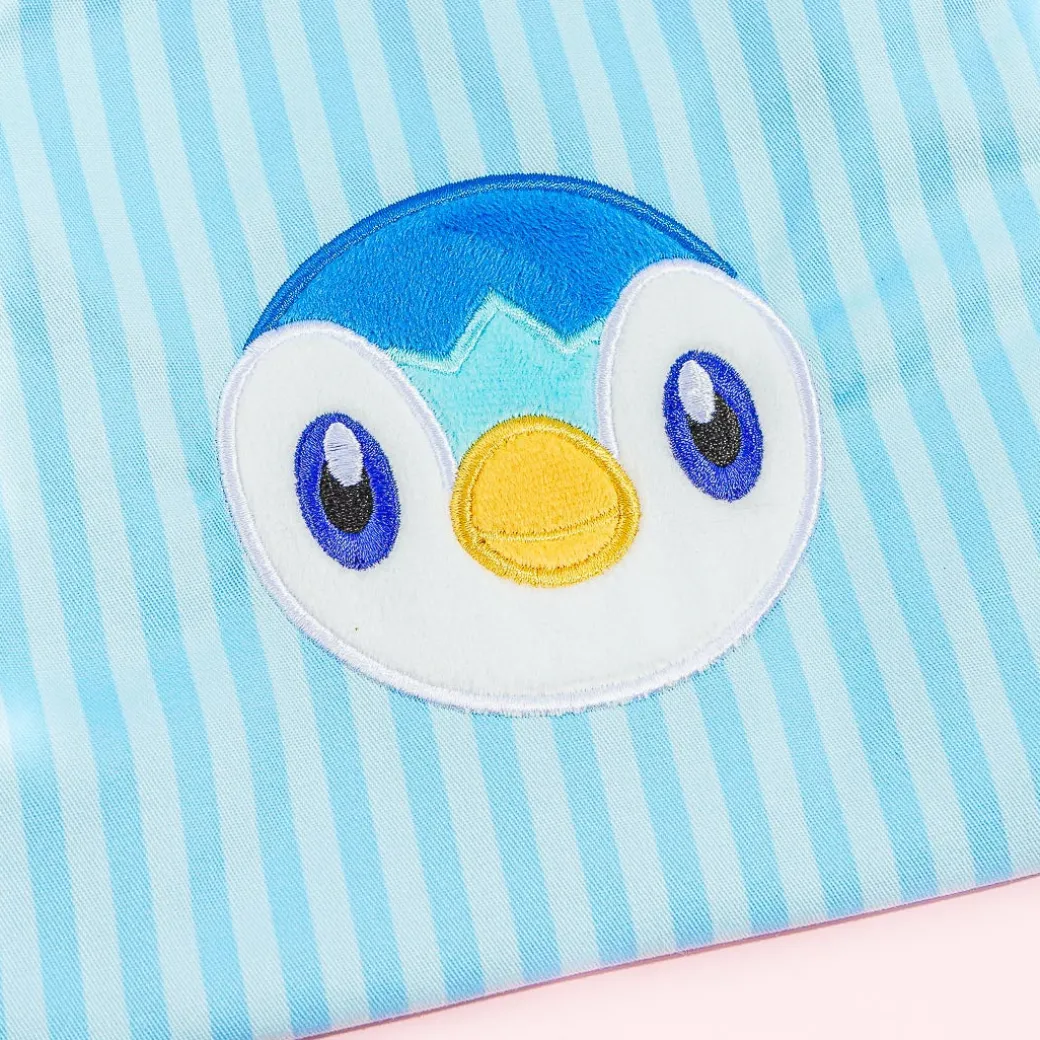 Pokemon Striped Drawstring Pouch - Piplup