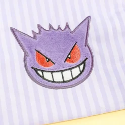 Pokemon Striped Drawstring Pouch - Gengar