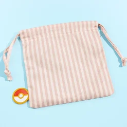 Pokemon Striped Drawstring Pouch - Eevee