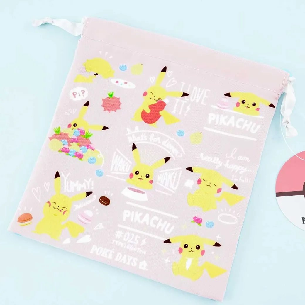 Pokémon Hey! Pikachu! Poké Days Drawstring Pouch