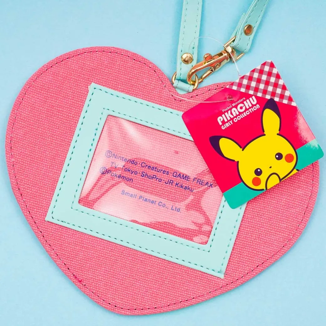 Pokémon Pikachu Girly Collection Heart Pass Case & Charm
