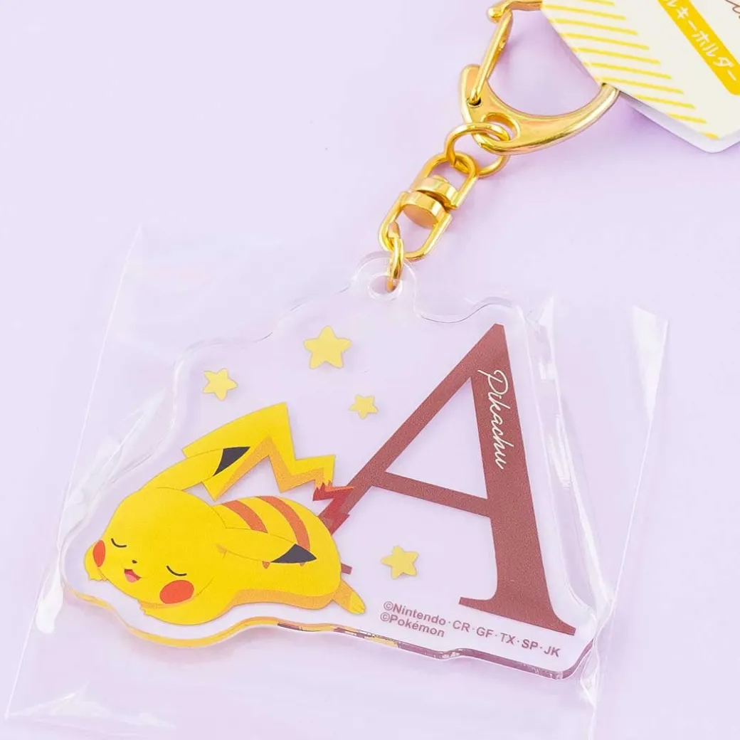 Pokémon Pikachu Initial Acrylic Charm - Letter A