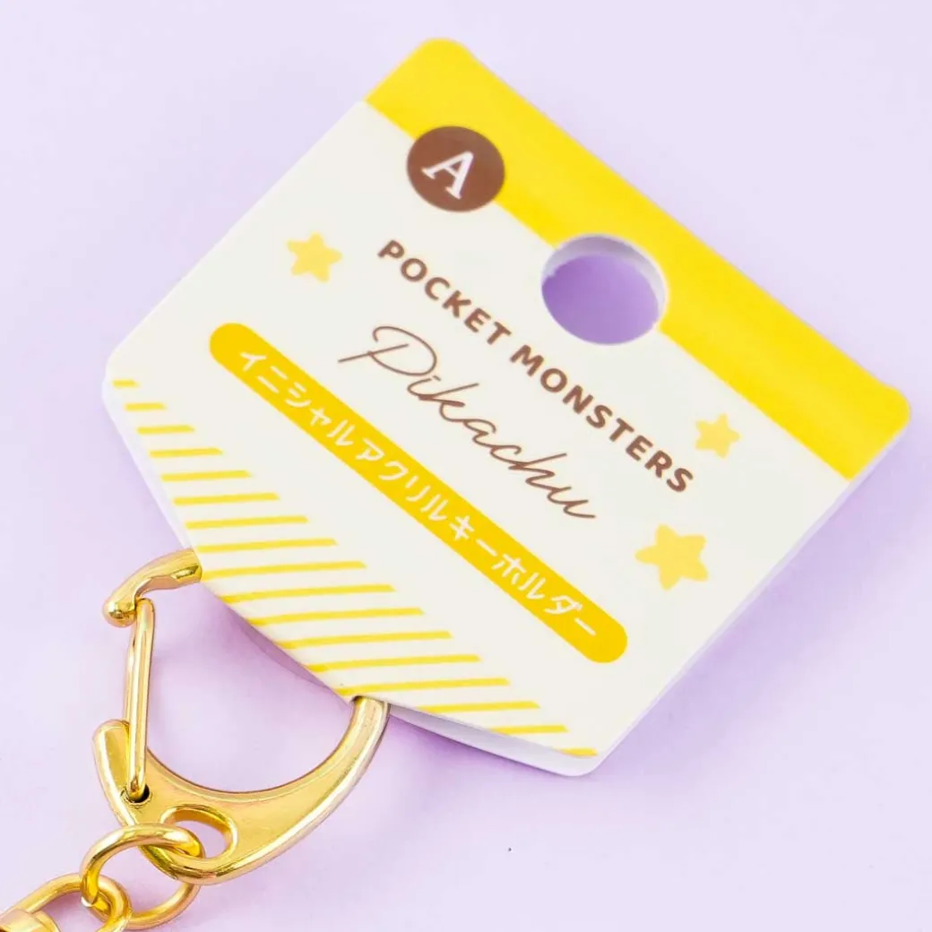 Pokémon Pikachu Initial Acrylic Charm - Letter A