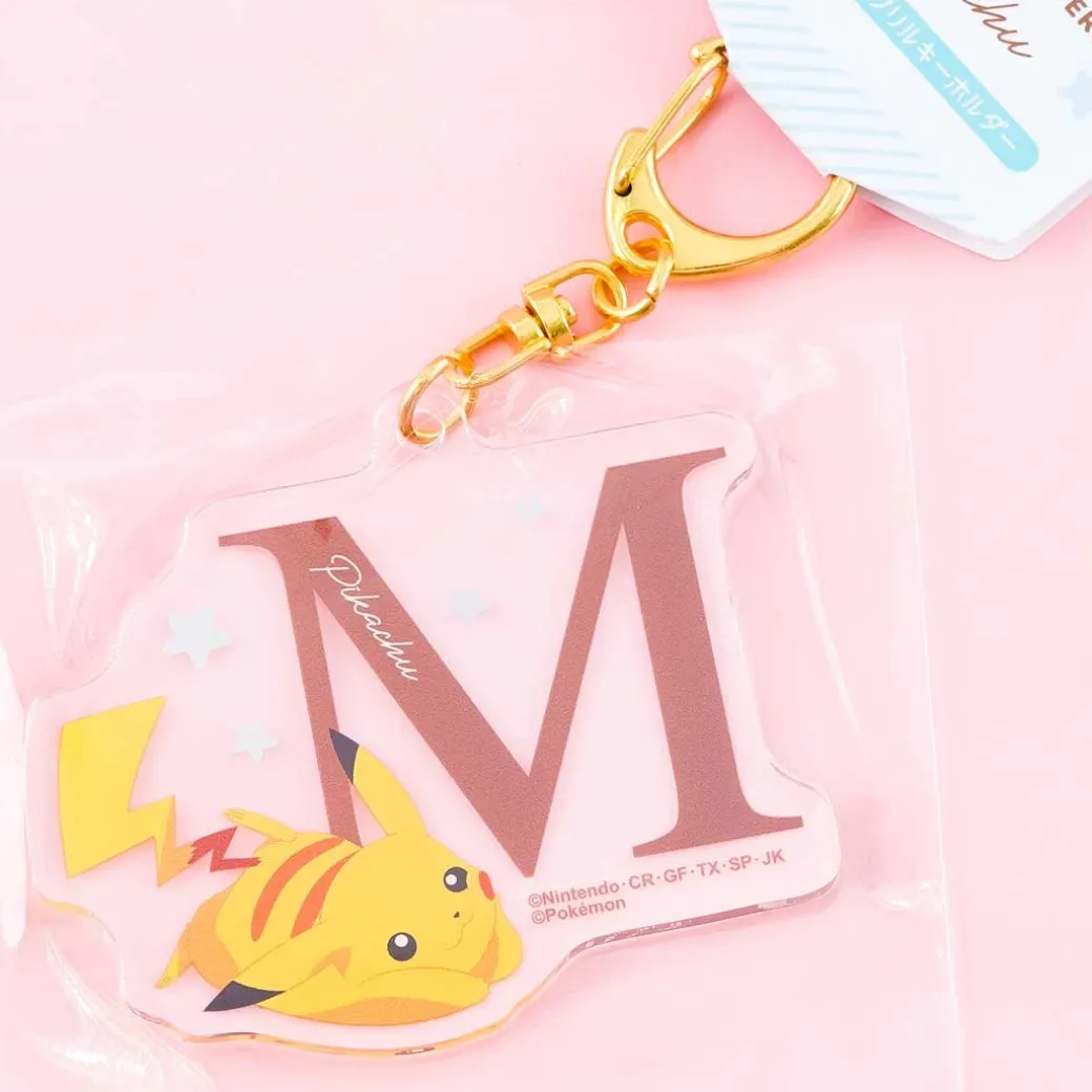 Pokémon Pikachu Initial Acrylic Charm - Letter M