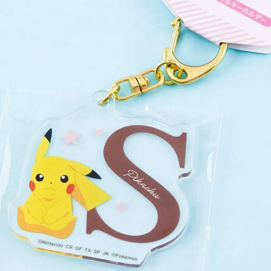 Pokémon Pikachu Initial Acrylic Charm - Letter S