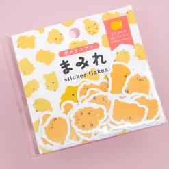 Pomeranian Playful Pawprints Sticker Flakes