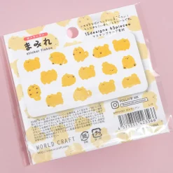 Pomeranian Playful Pawprints Sticker Flakes