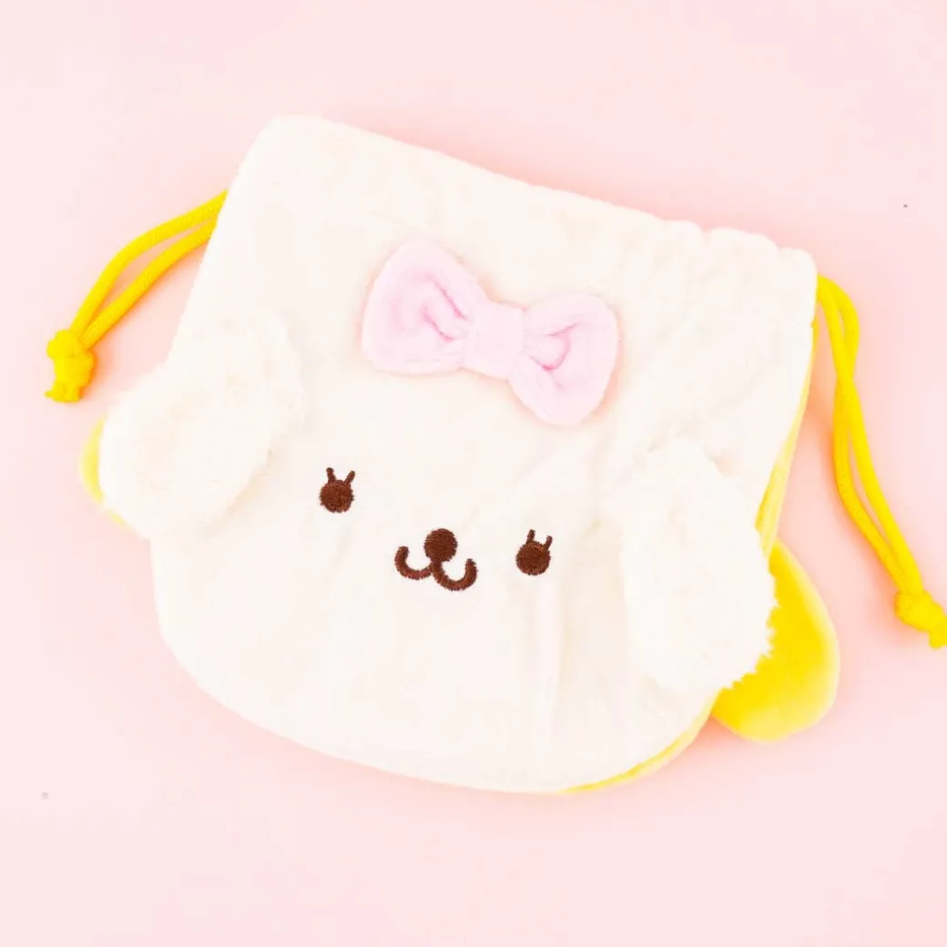 Pompompurin & Macaron Double Drawstring Pouch