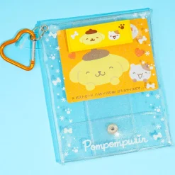 Pompompurin & Muffin Glittery Clear Pouch