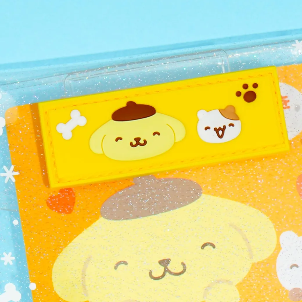 Pompompurin & Muffin Glittery Clear Pouch