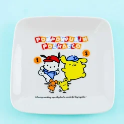 Pompompurin & Pochacco Wonderful Day Square Plate
