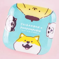 Pompompurin & Shibanban Peeking Mini Plate