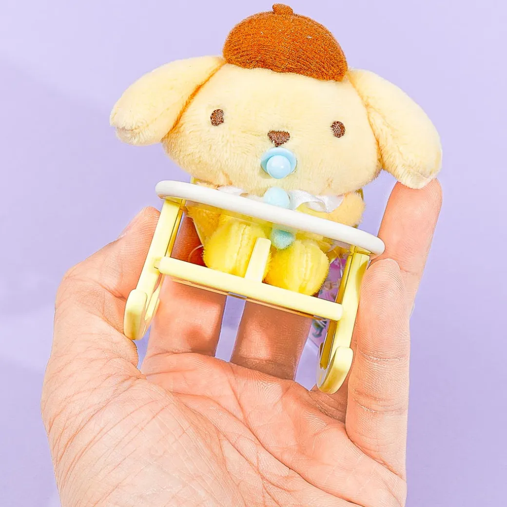 Pompompurin Baby Plushie Charm With Rocking Chair