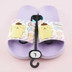 Pompompurin Balloon Time Indoor Slippers - Purple / Large