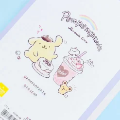 Pompompurin Boba Tea Grid Notebook