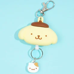 Pompompurin Cheeky Face Reel Keychain