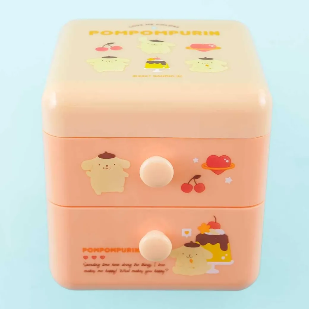 Pompompurin Cherry Pudding Love Dual Drawer Chest