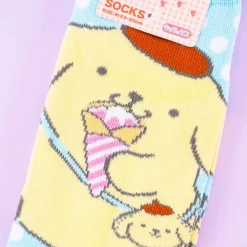 Pompompurin Crepe Treat Dotted Socks