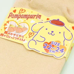 Pompompurin Embroidered Heel Socks