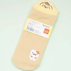 Pompompurin Embroidered Heel Socks