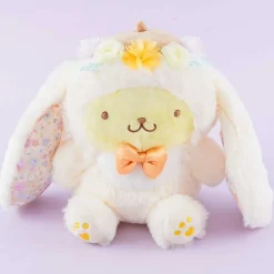 Pompompurin Flower Bunny Plushie - Medium
