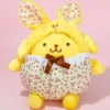 Pompompurin Flower Bunny Smiling Plushie - Medium