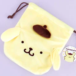 Pompompurin Fluffy Drawstring Bag