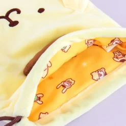 Pompompurin Fluffy Drawstring Bag