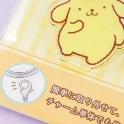Pompompurin Friends Triple Charm Acrylic Keychain