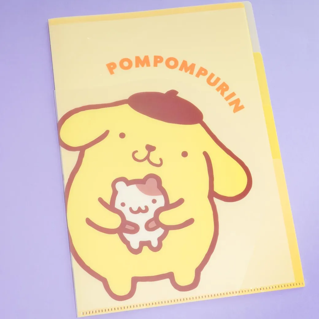 Pompompurin Friendship Die-Cut Clear Index Folder