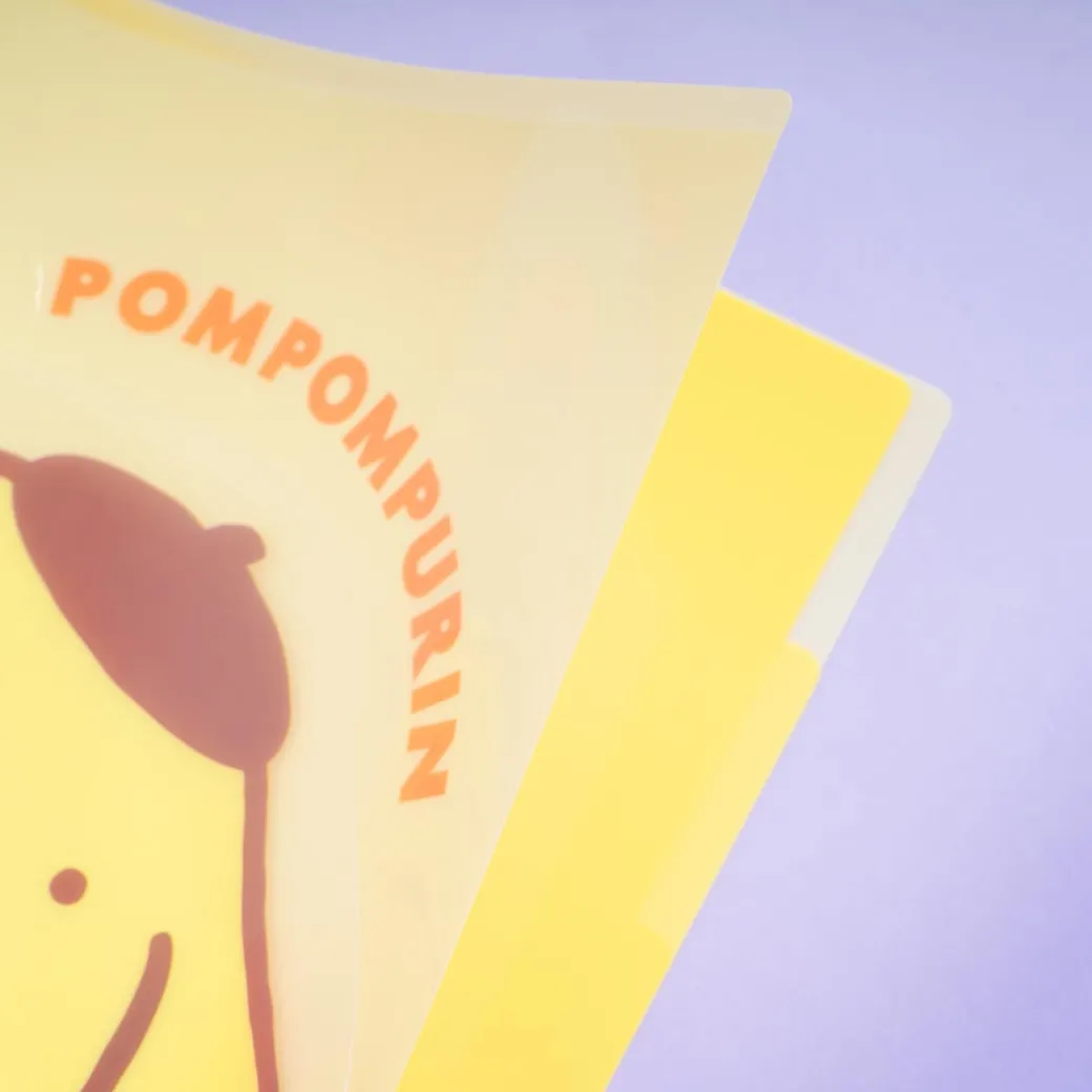 Pompompurin Friendship Die-Cut Clear Index Folder