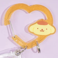 Pompompurin Glitter Heart Multi-Case & Carabiner