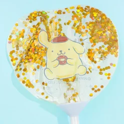 Pompompurin Glittery Heart Stick Balloon