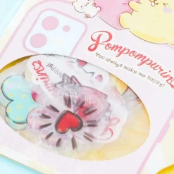 Pompompurin Happy Heart Sticker Flakes