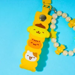 Pompompurin Keychain With Beaded Bracelet